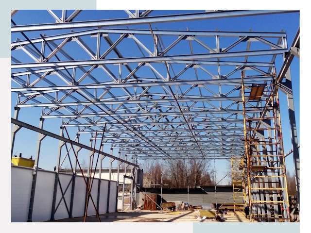 Строительство цехов в Тихвин от 656 руб. под ключ