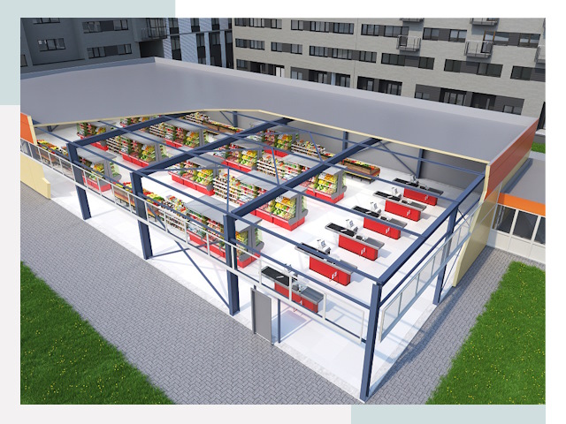 Строительство магазинов в Тихвин от 656 руб. за м²