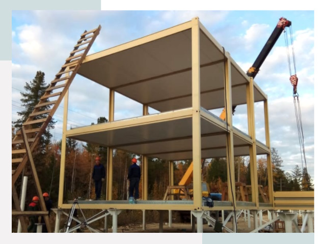 Строительство модульных здания Тихвин