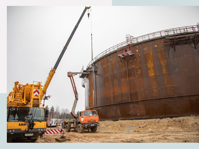 Монтаж резервуаров в Тихвине от 656 руб. за м³