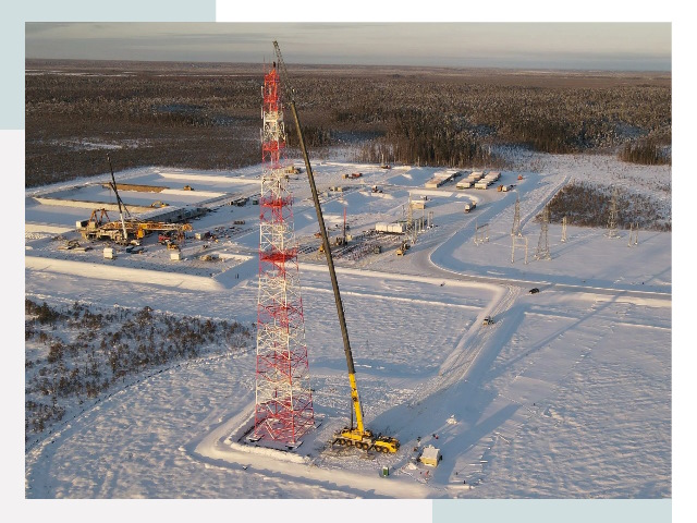 Мачты связи в Тихвине