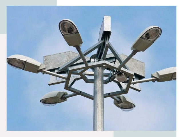 Монтаж осветительных мачт в Тихвине