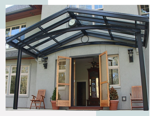 Козырьки металлические в Тихвине