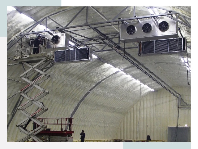 Оснащение ангаров в Тихвине