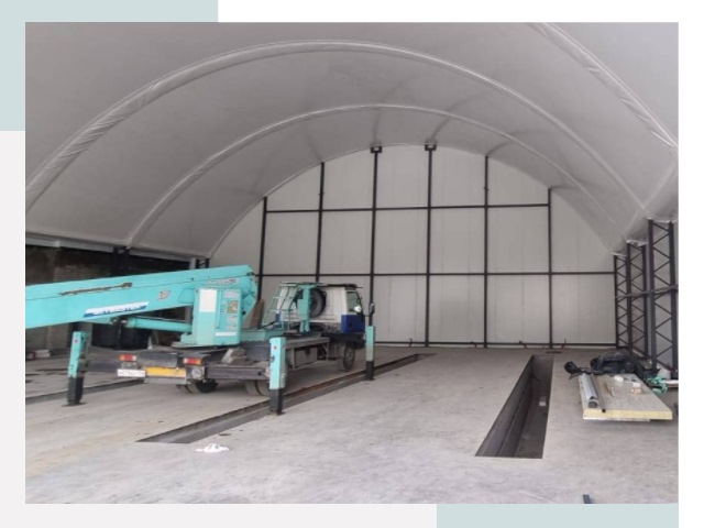 Внутреннее оснащение ангаров в Тихвине